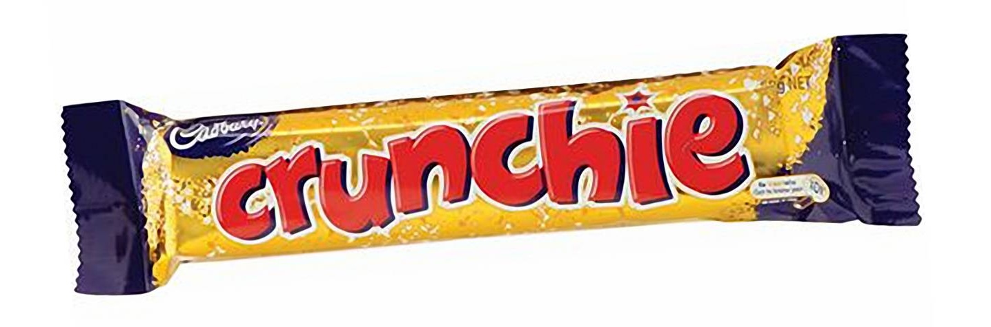 A Crunchie bar wrapper